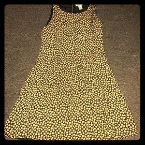 Sunny navy blue and yellow dress !